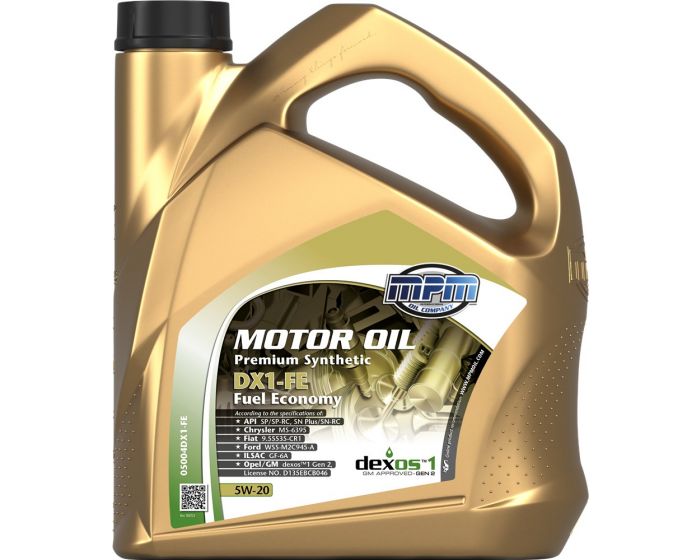 Huile-moteur-synthétique-5W20-Premium-Synthetic-DX1-Fuel-Economy-4l